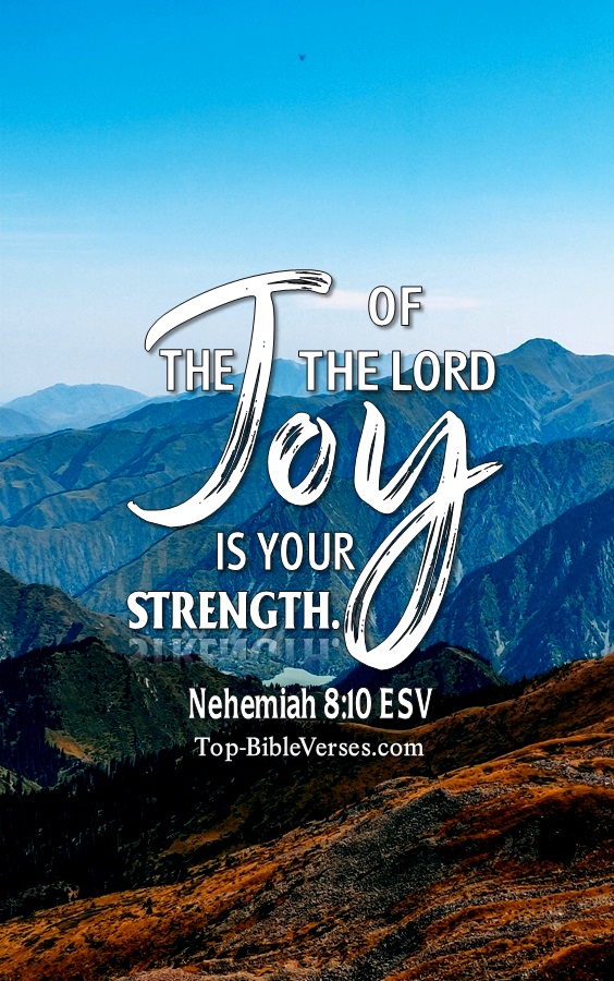 Nehemiah 8:10 ESV Christian Bible Verse Mobile Wallpaper. Top-BibleVerses.com