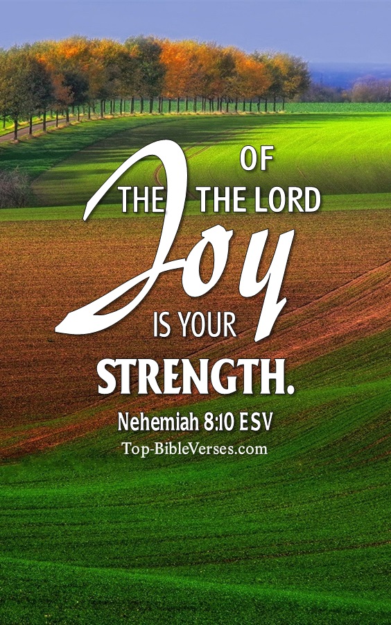 Nehemiah 8:10 ESV Christian Bible Verse Mobile Wallpaper. Top-BibleVerses.com