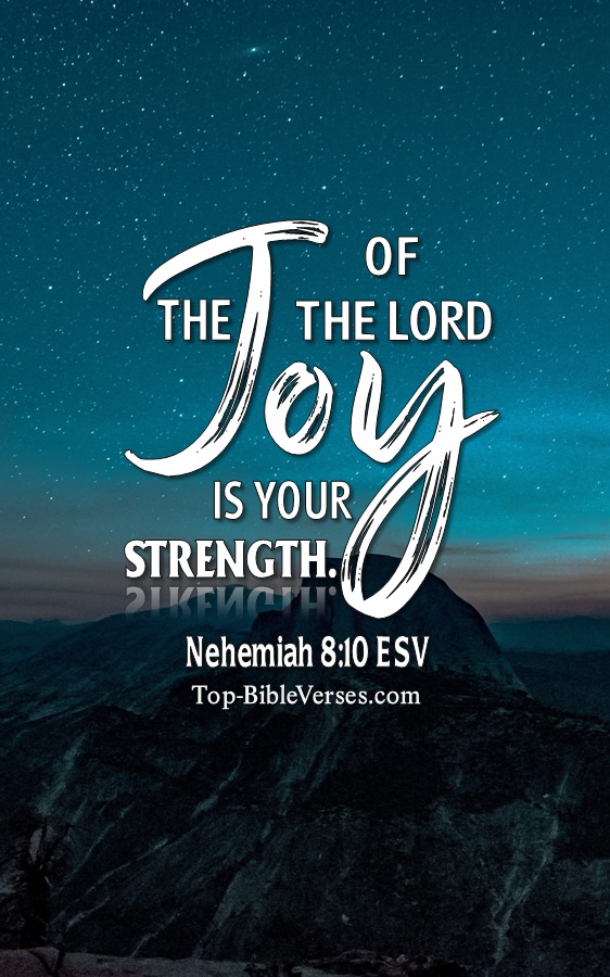 Nehemiah 8:10 ESV Christian Bible Verse Mobile Wallpaper. Top-BibleVerses.com
