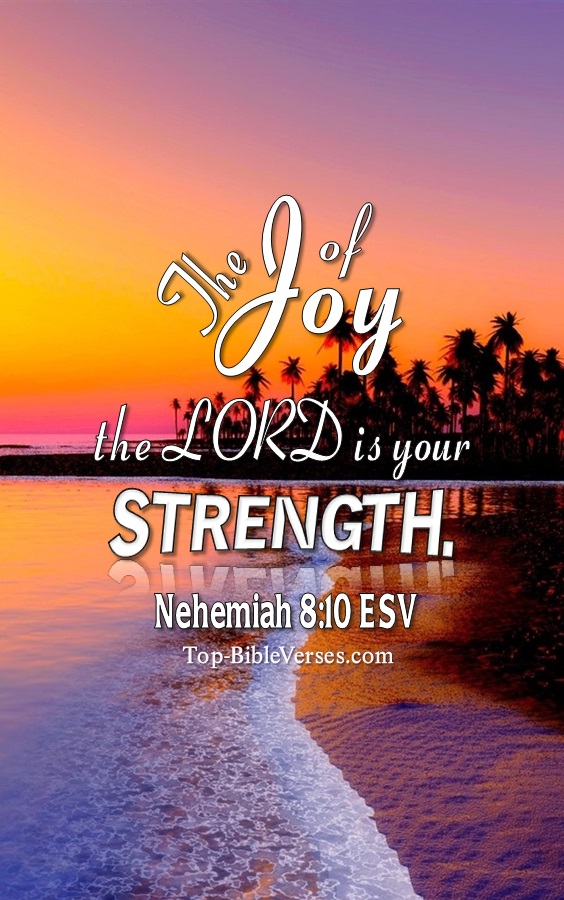 Nehemiah 8:10 ESV Christian Bible Verse Mobile Wallpaper. Top-BibleVerses.com