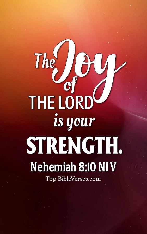 Nehemiah 8:10 NIV Christian Bible Verse Mobile Wallpaper. Top-BibleVerses.com