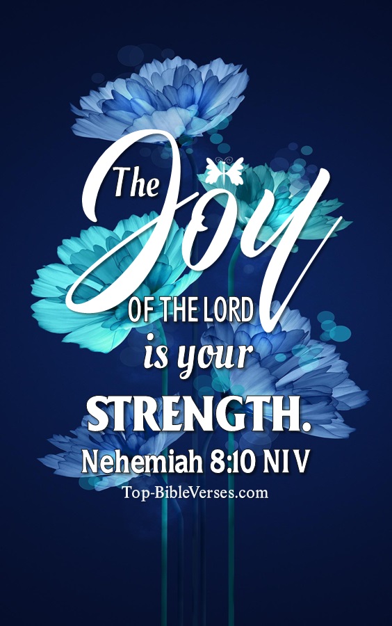 Nehemiah 8:10 NIV Christian Bible Verse Mobile Wallpaper. Top-BibleVerses.com