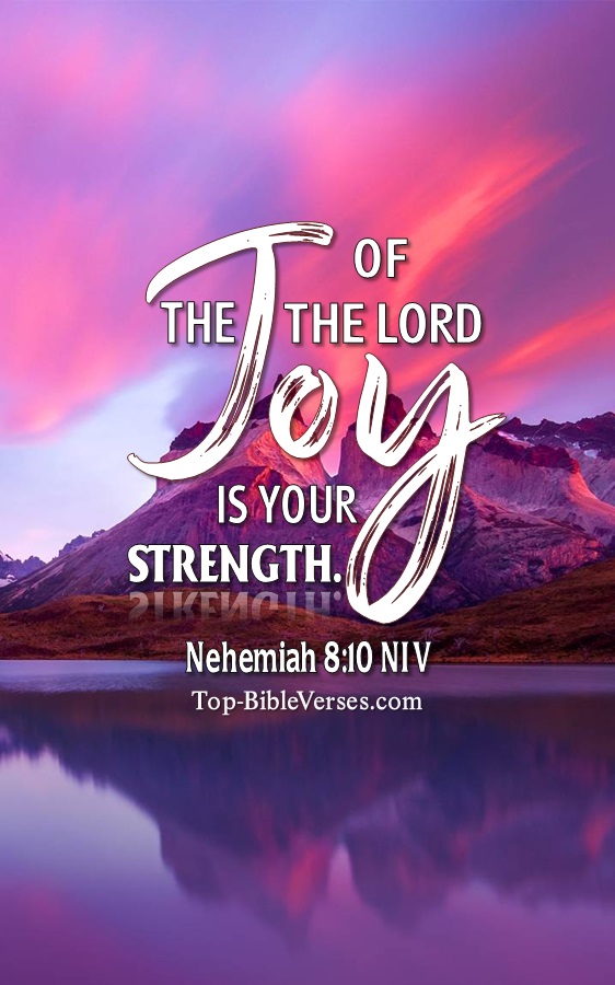Nehemiah 8:10 NIV Christian Bible Verse Mobile Wallpaper. Top-BibleVerses.com