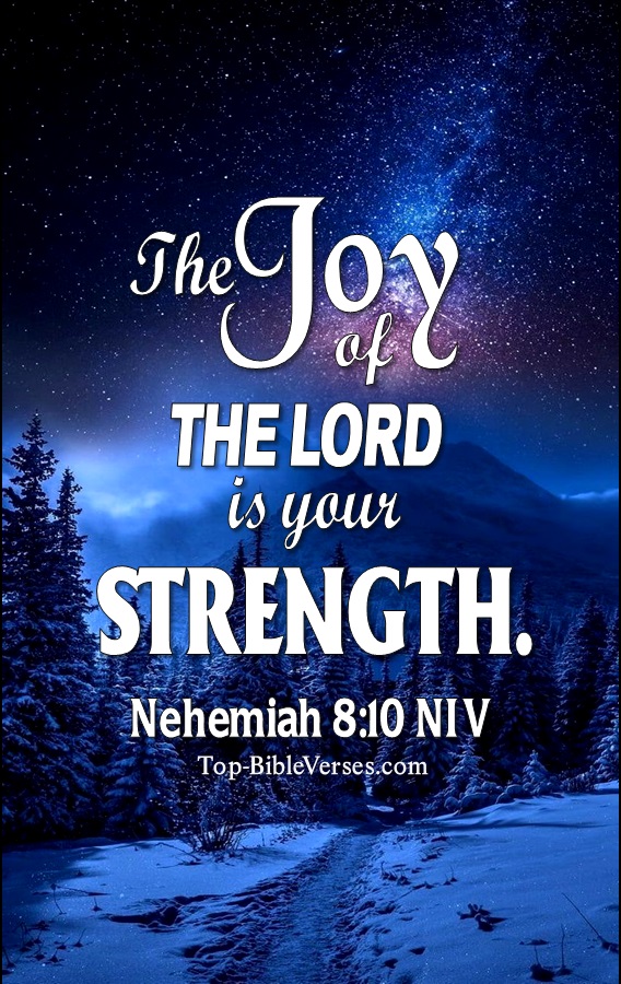 Nehemiah 8:10 NIV Christian Bible Verse Mobile Wallpaper. Top-BibleVerses.com