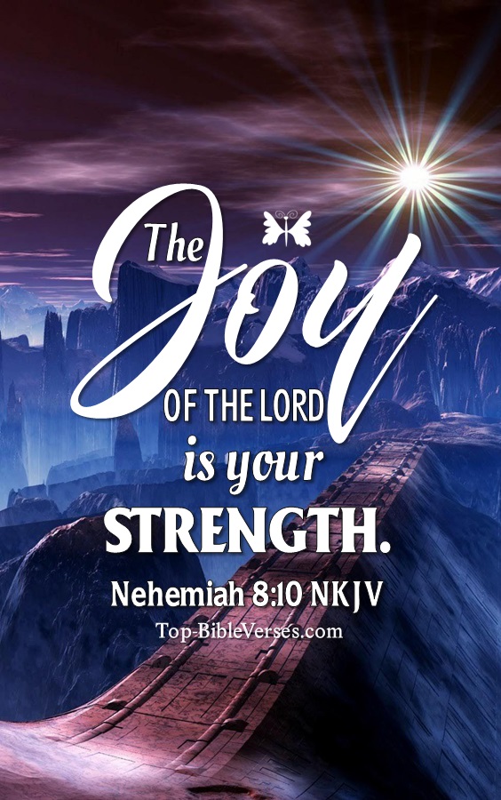 Nehemiah 8:10 NKJV Christian Bible Verse Mobile Wallpaper. Top-BibleVerses.com