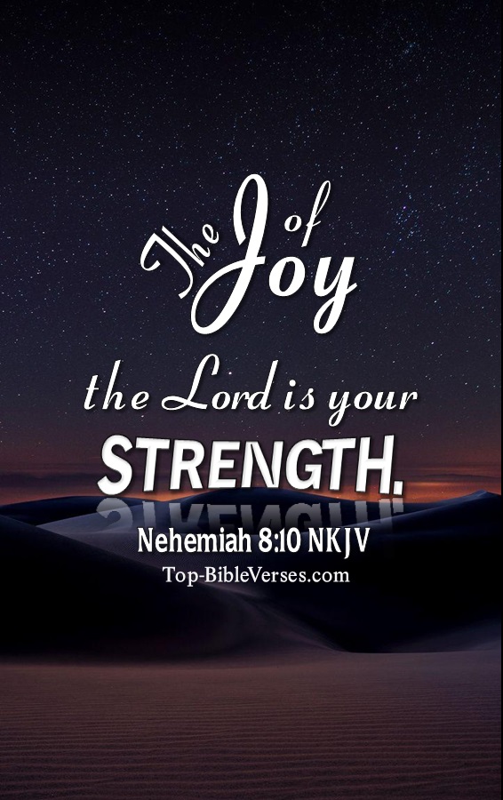 Nehemiah 8:10 NKJV Christian Bible Verse Mobile Wallpaper. Top-BibleVerses.com