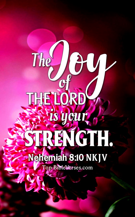 Nehemiah 8:10 NKJV Christian Bible Verse Mobile Wallpaper. Top-BibleVerses.com