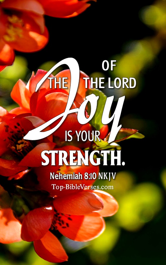 Nehemiah 8:10 NKJV Christian Bible Verse Mobile Wallpaper. Top-BibleVerses.com