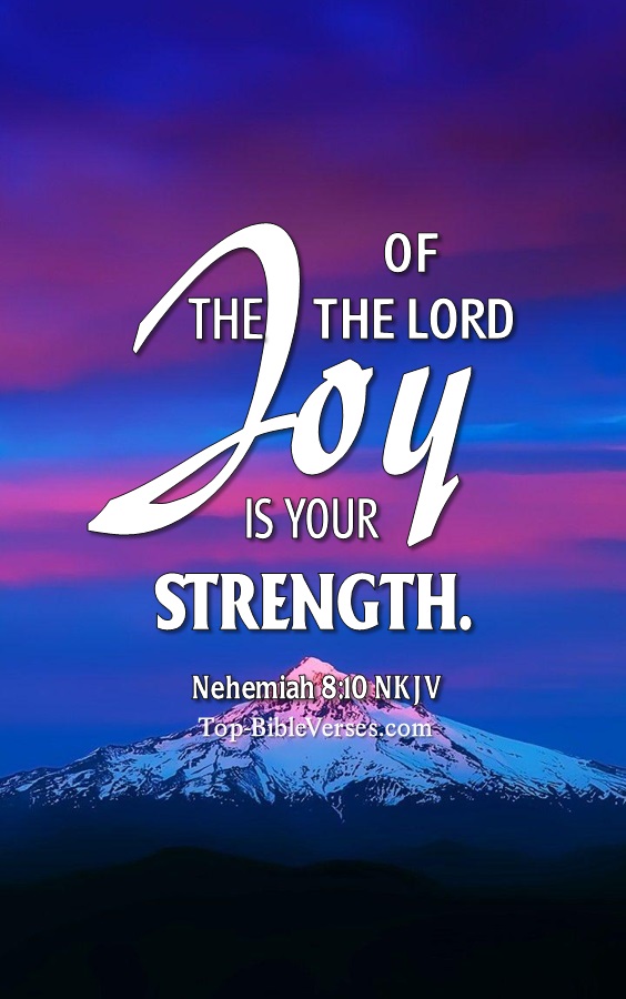 Nehemiah 8:10 NKJV Christian Bible Verse Mobile Wallpaper. Top-BibleVerses.com