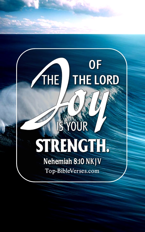 Nehemiah 8:10 NKJV Christian Bible Verse Mobile Wallpaper. Top-BibleVerses.com