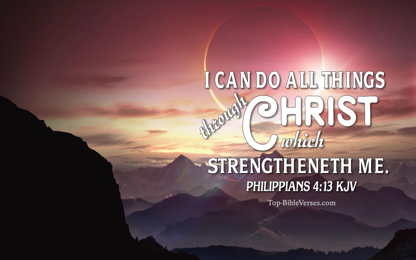 Philippians 4:13 KJV Christian Bible Verse Desktop Wallpaper. Top-BibleVerses.com