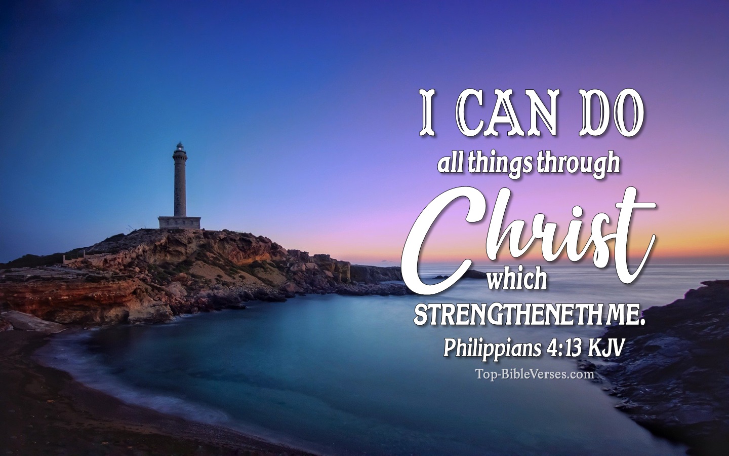 Philippians 4:13 KJV Christian Bible Verse Desktop Wallpaper. Top-BibleVerses.com