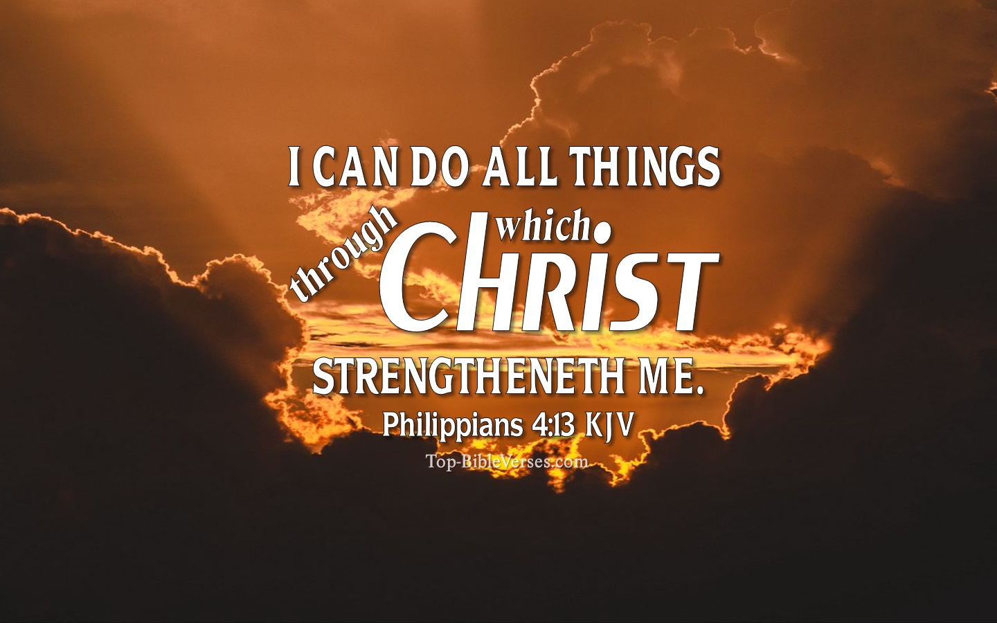 Philippians 4:13 KJV Christian Bible Verse Desktop Wallpaper. Top-BibleVerses.com