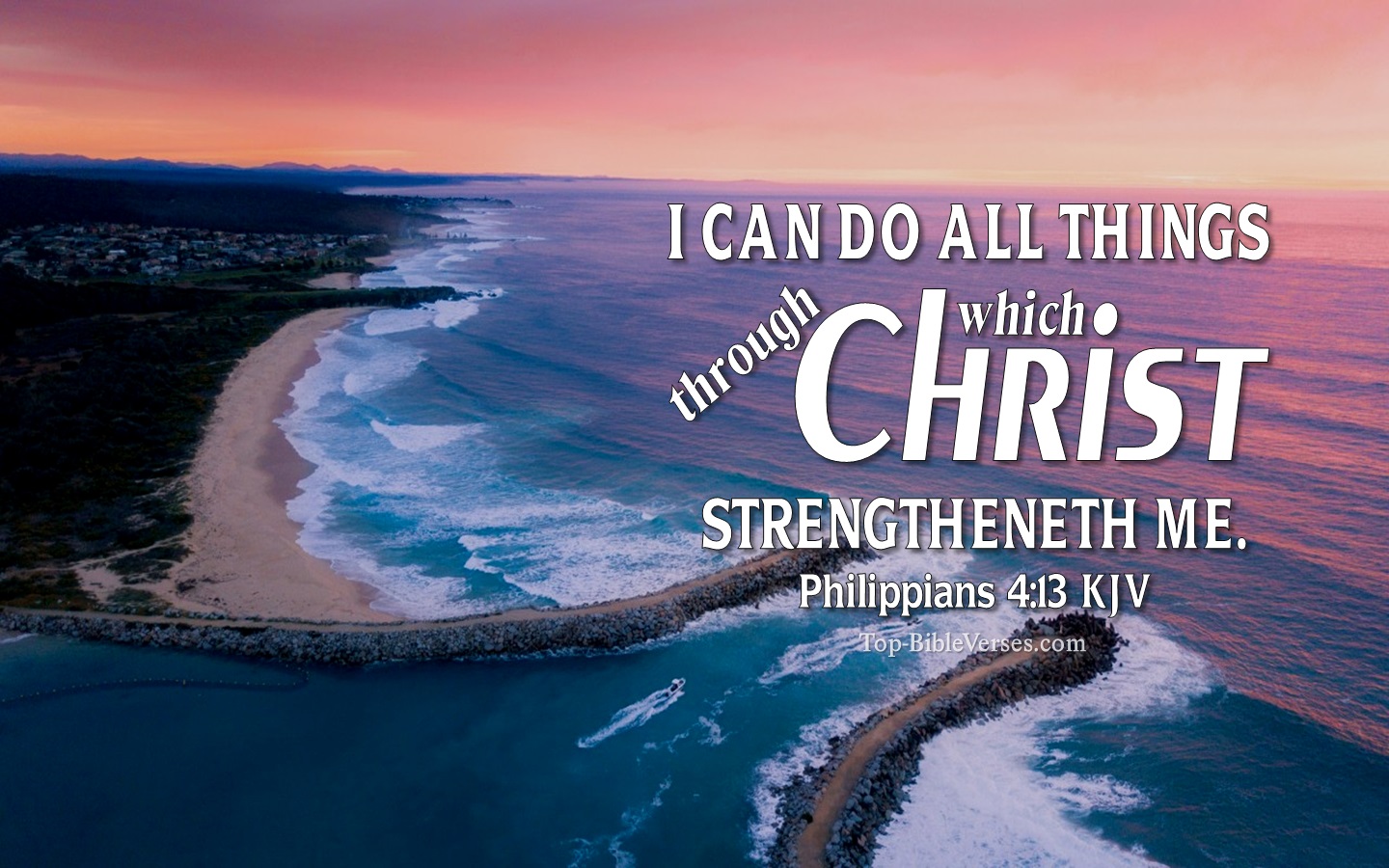 Philippians 4:13 KJV Christian Bible Verse Desktop Wallpaper. Top-BibleVerses.com