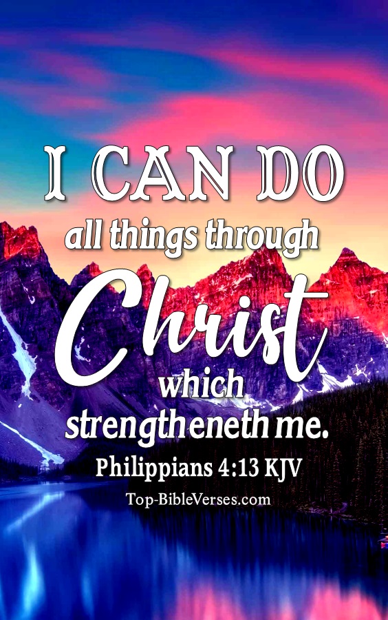 Philippians 4:13 KJV Christian Bible Verse Mobile Wallpaper. Top-BibleVerses.com