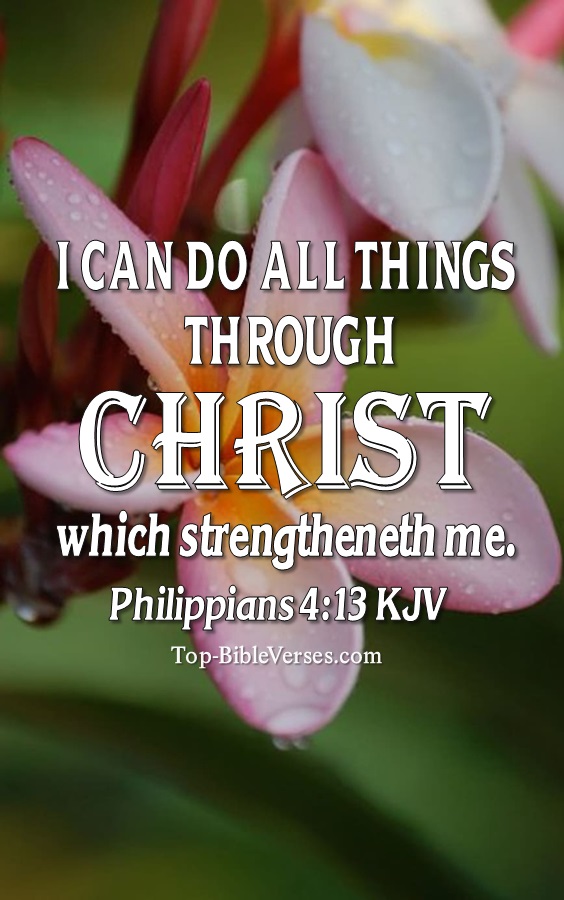 Philippians 4:13 KJV Christian Bible Verse Mobile Wallpaper. Top-BibleVerses.com
