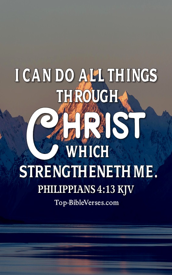 Philippians 4:13 KJV Christian Bible Verse Mobile Wallpaper. Top-BibleVerses.com