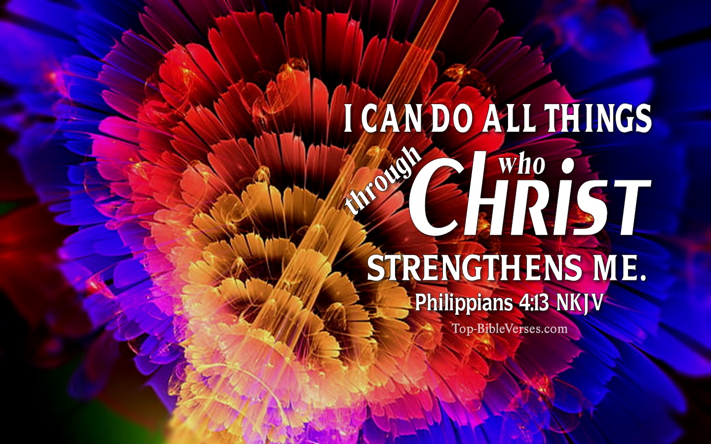 Philippians 4:13 NKJV Christian Bible Verse Desktop Wallpaper. Top-BibleVerses.com