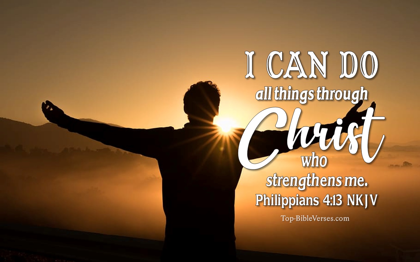 Philippians 4:13 NKJV Christian Bible Verse Desktop Wallpaper. Top-BibleVerses.com