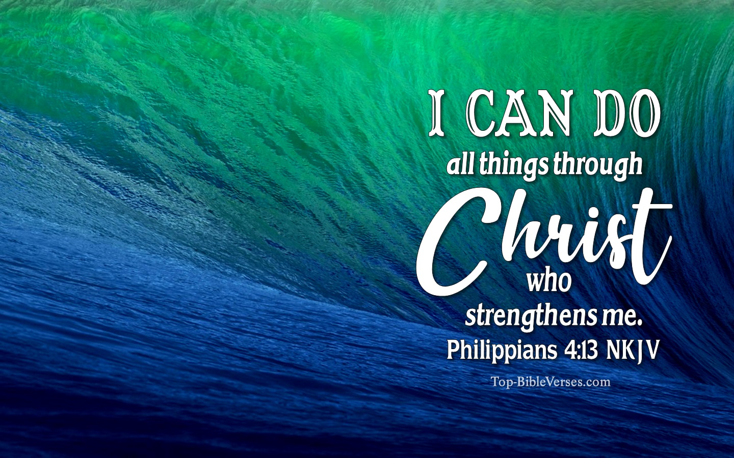 Philippians 4:13 NKJV Christian Bible Verse Desktop Wallpaper. Top-BibleVerses.com