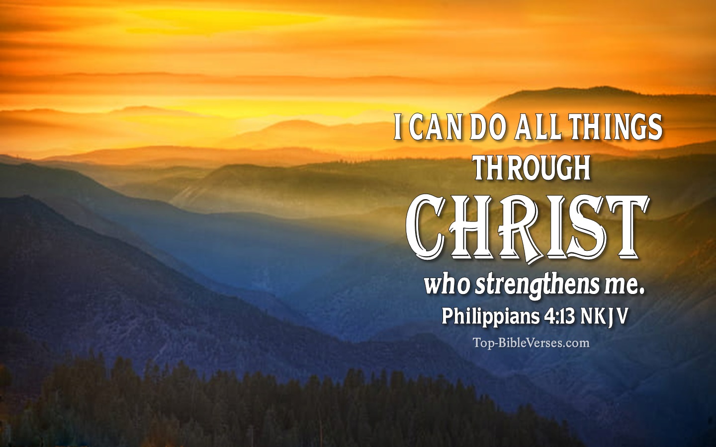 Philippians 4:13 NKJV Bible Verse Desktop Wallpaper | Backgrounds