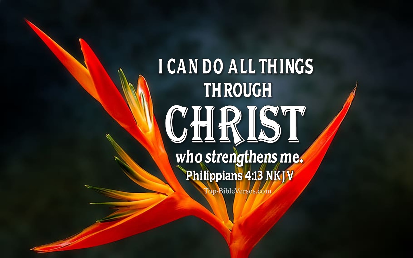 Philippians 4:13 NKJV Christian Bible Verse Desktop Wallpaper. Top-BibleVerses.com