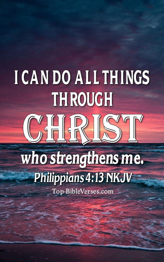 Philippians 4:13 NKJV Christian Bible Verse Mobile Wallpaper. Top-BibleVerses.com