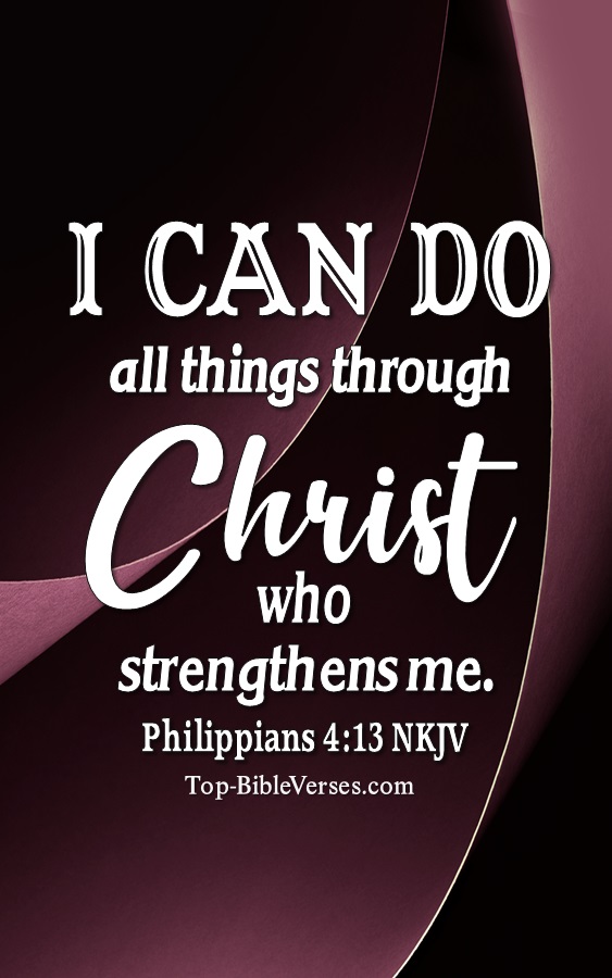 Philippians 4:13 NKJV Christian Bible Verse Mobile Wallpaper. Top-BibleVerses.com