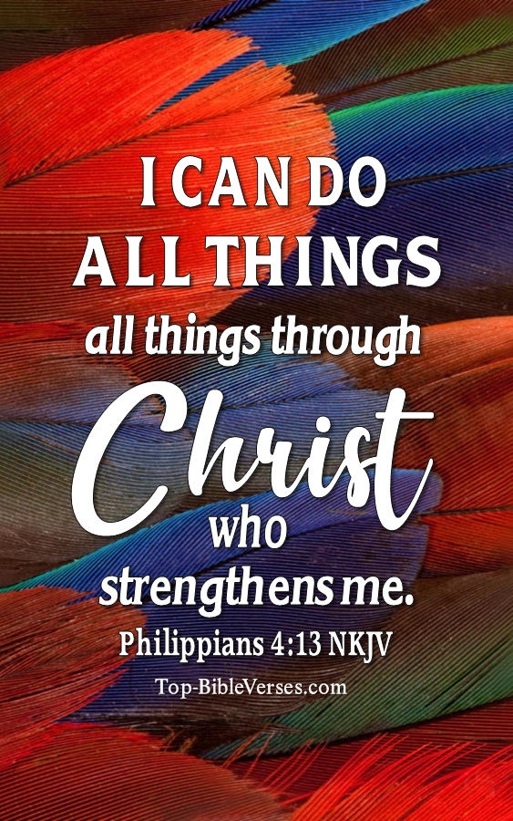 Philippians 4:13 NKJV Bible Verse Mobile Wallpapers | Backgrounds