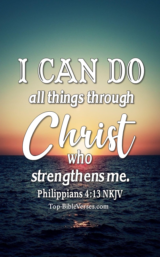 Philippians 4:13 NKJV Christian Bible Verse Mobile Wallpaper. Top-BibleVerses.com