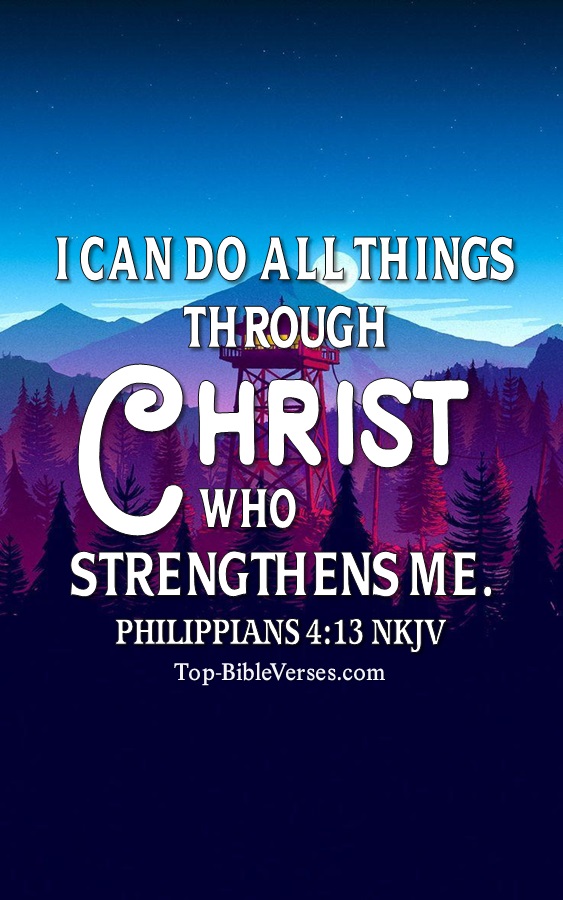 Philippians 4:13 NKJV Christian Bible Verse Mobile Wallpaper. Top-BibleVerses.com