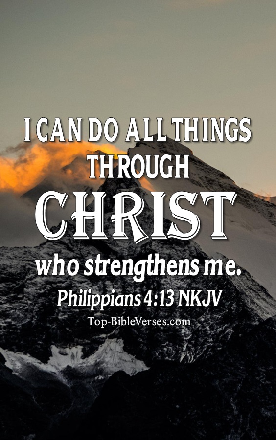 Philippians 4:13 NKJV Christian Bible Verse Mobile Wallpaper. Top-BibleVerses.com