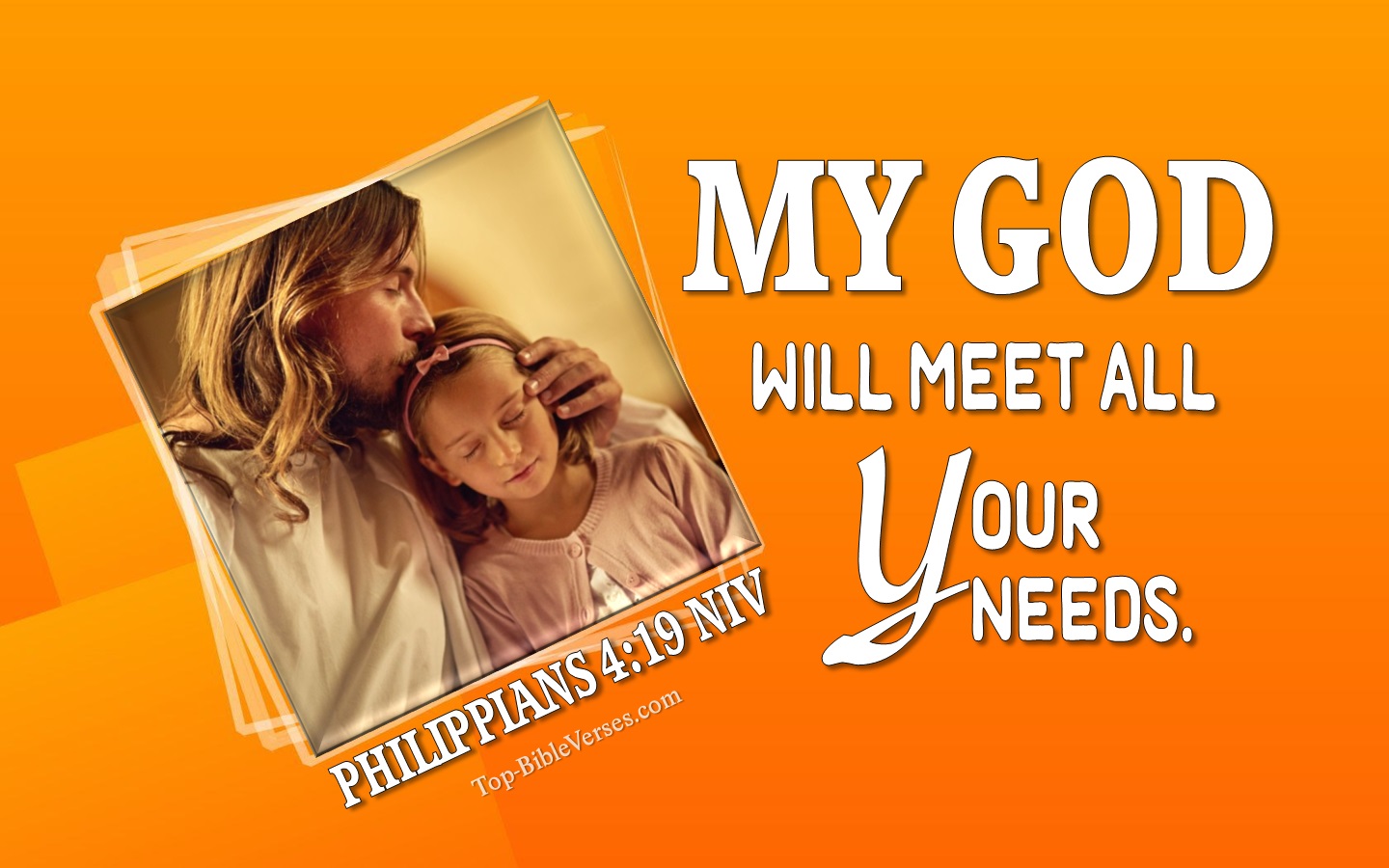 Philippians 4:19 NIV Inspirational Bible Verse Images. Top-BibleVerses.com