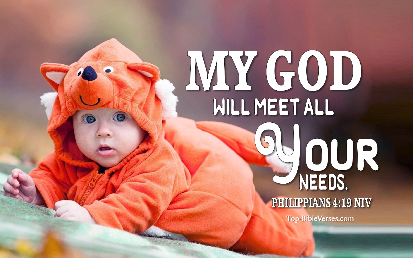 Philippians 4:19 NIV Inspirational Bible Verse Images. Top-BibleVerses.com