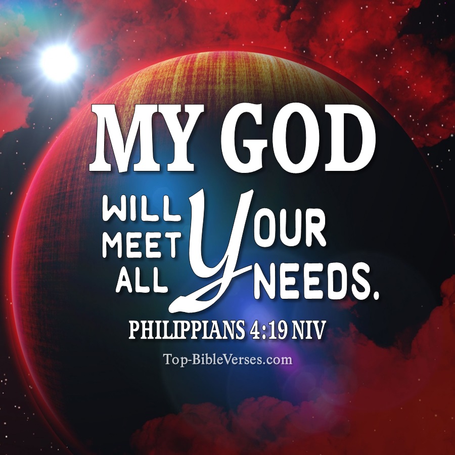 Philippians 4 19 Niv Images My God Will Meet All Your Needs