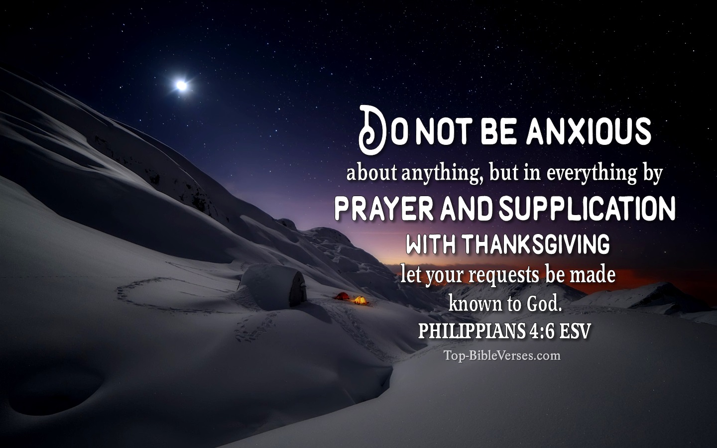 Philippians 4:6 ESV Christian Bible Verse Desktop Wallpaper. Top-BibleVerses.com