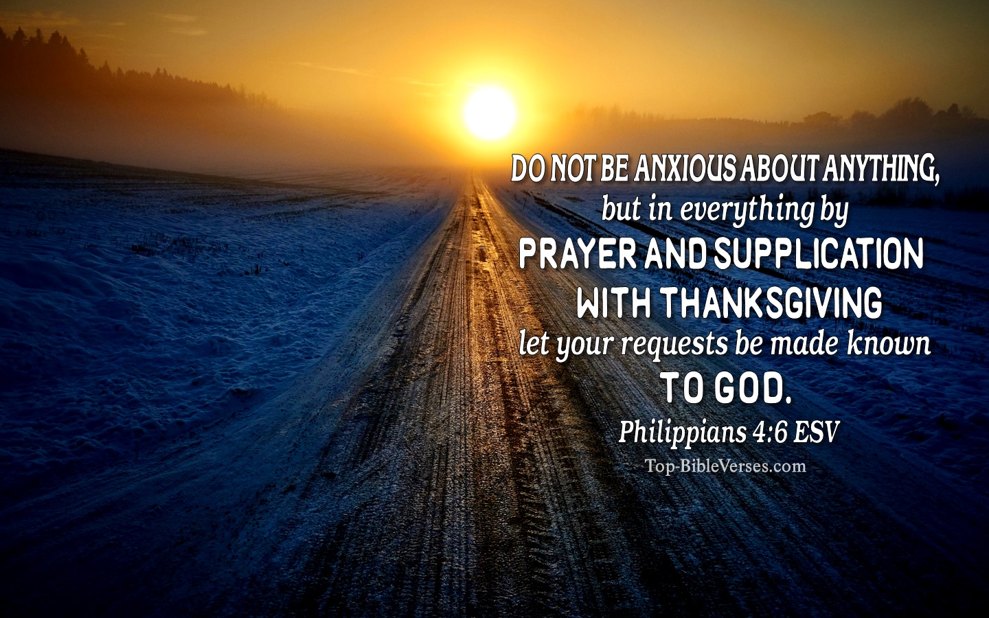 Philippians 4:6 ESV Christian Bible Verse Desktop Wallpaper. Top-BibleVerses.com