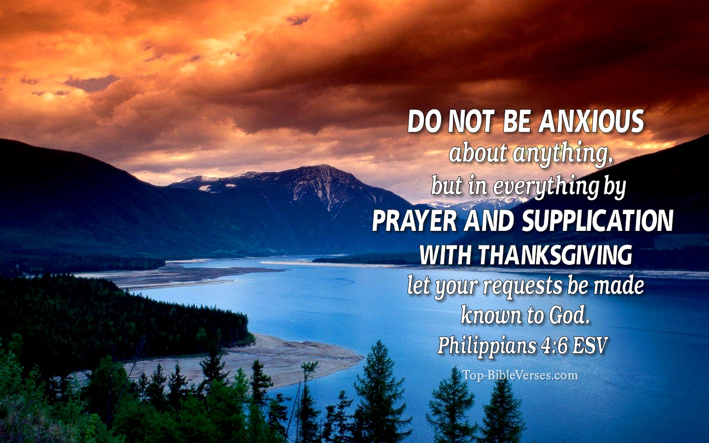 Philippians 4:6 ESV Christian Bible Verse Desktop Wallpaper. Top-BibleVerses.com