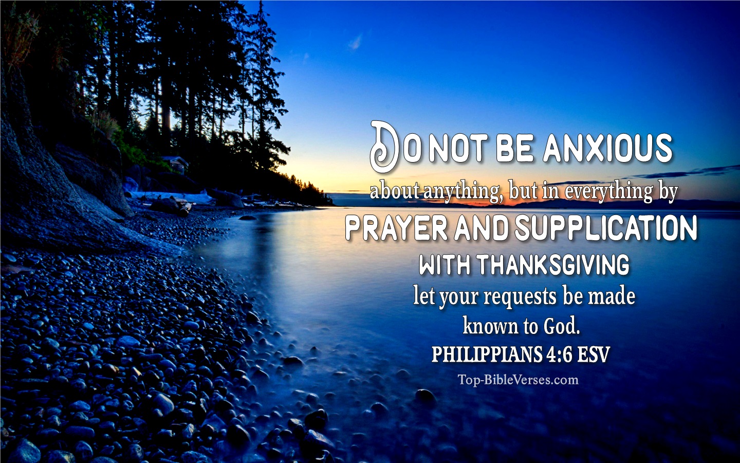 Philippians 4:6 ESV Christian Bible Verse Desktop Wallpaper. Top-BibleVerses.com