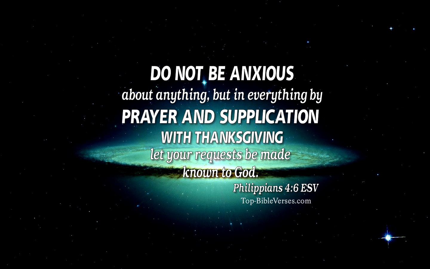 Philippians 4:6 ESV Christian Bible Verse Desktop Wallpaper. Top-BibleVerses.com