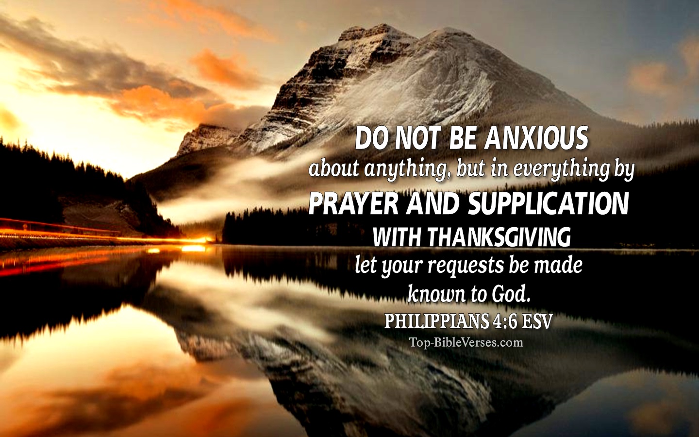 Philippians 4:6 ESV Christian Bible Verse Desktop Wallpaper. Top-BibleVerses.com
