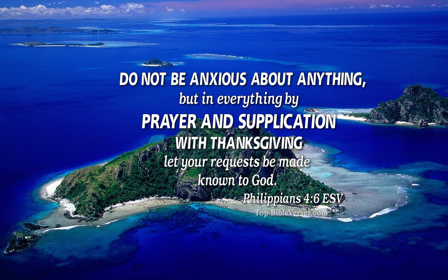 Philippians 4:6 ESV Christian Bible Verse Desktop Wallpaper. Top-BibleVerses.com