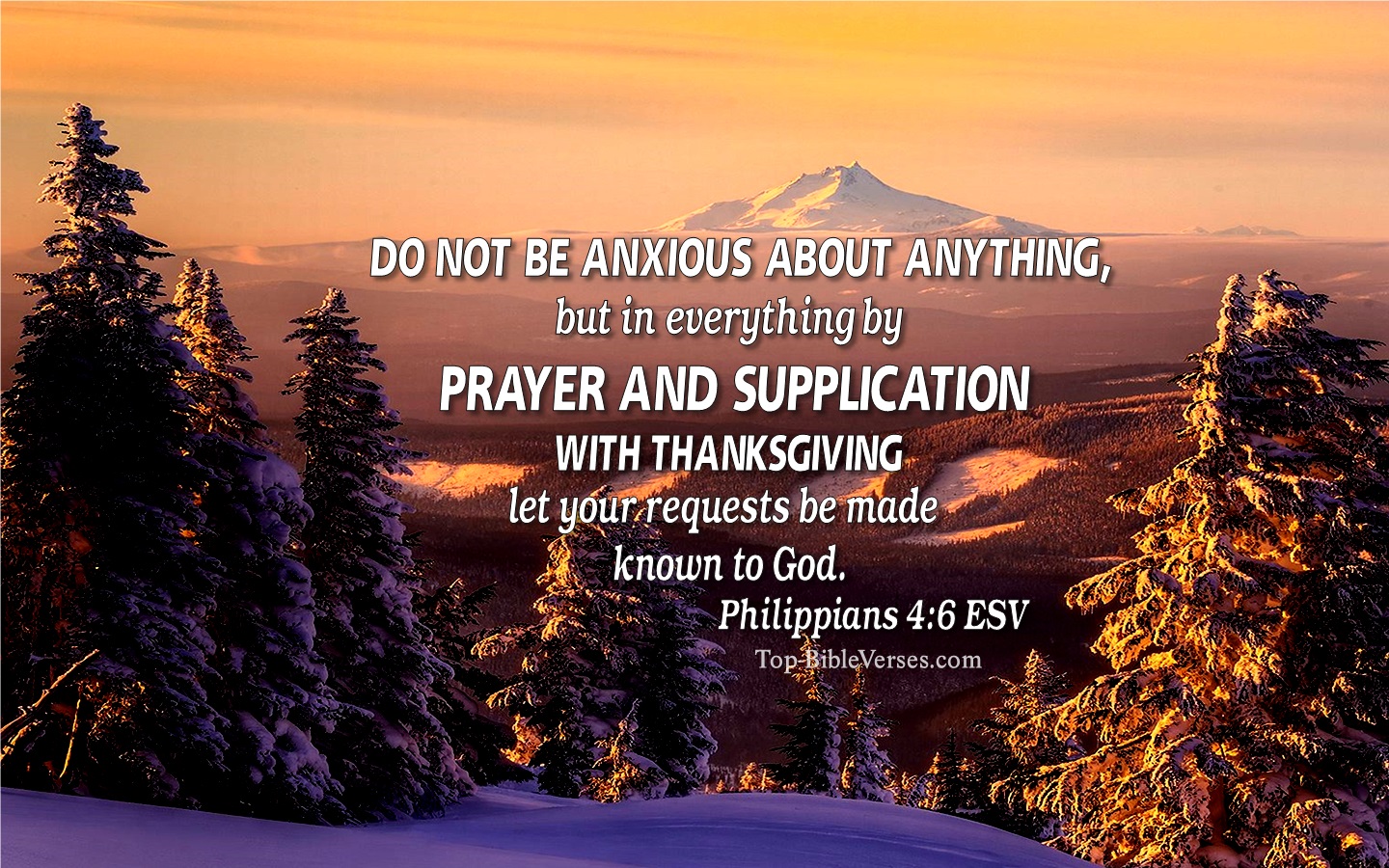 Philippians 4:6 ESV Christian Bible Verse Desktop Wallpaper. Top-BibleVerses.com
