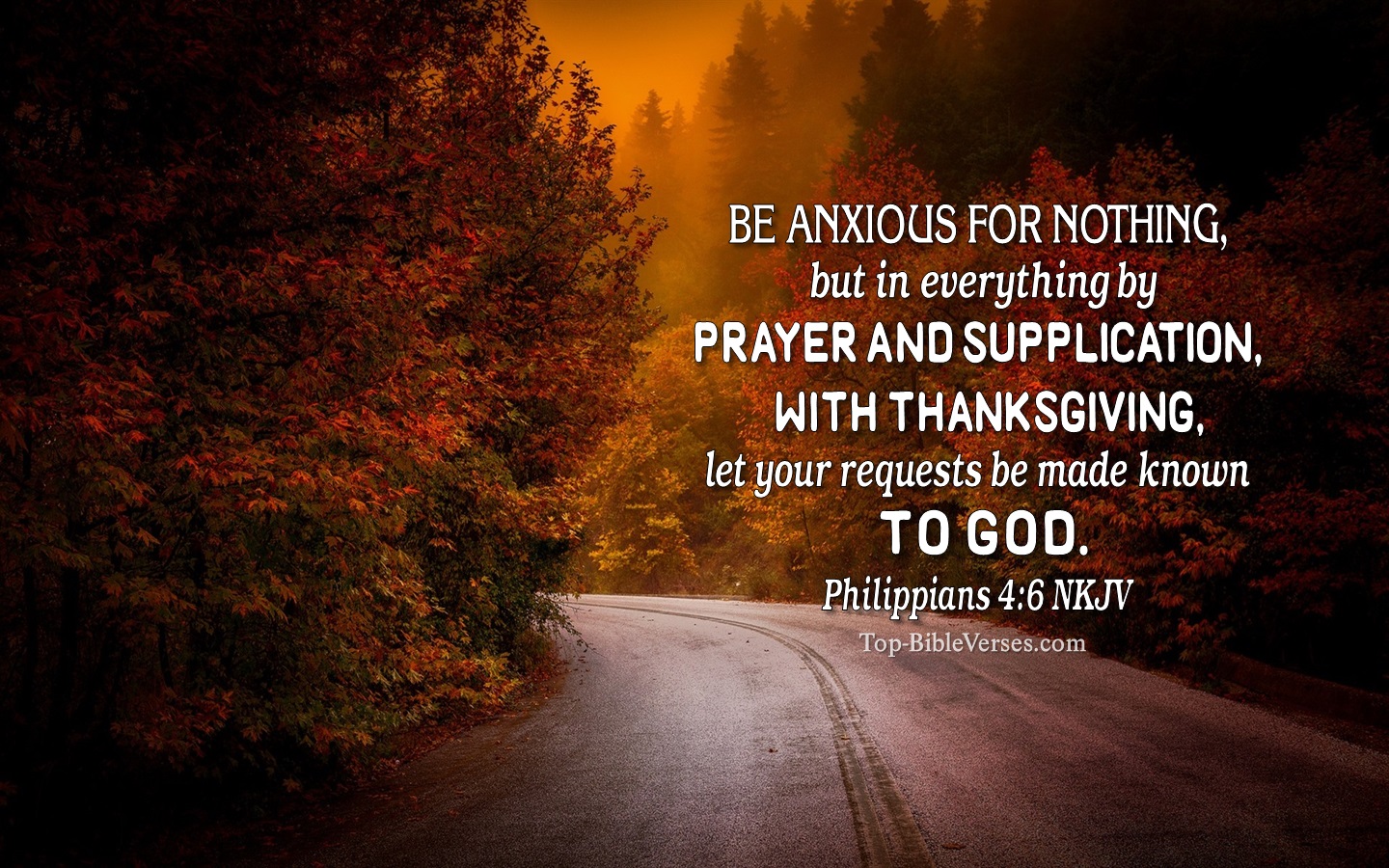 Philippians 4:6 NKJV Christian Bible Verse Desktop Wallpaper. Top-BibleVerses.com
