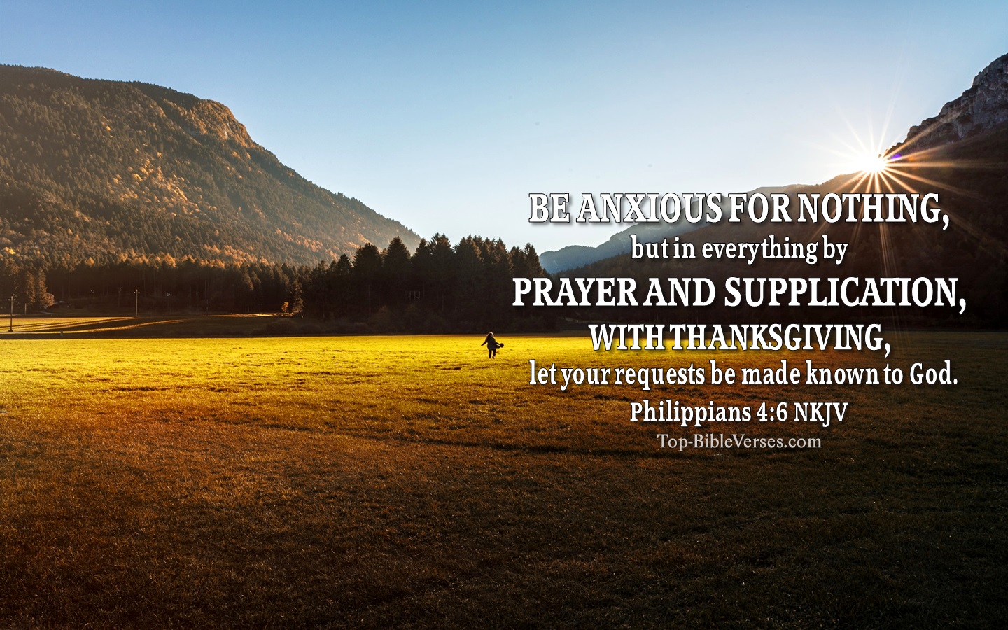 Philippians 4:6 NKJV Christian Bible Verse Desktop Wallpaper. Top-BibleVerses.com