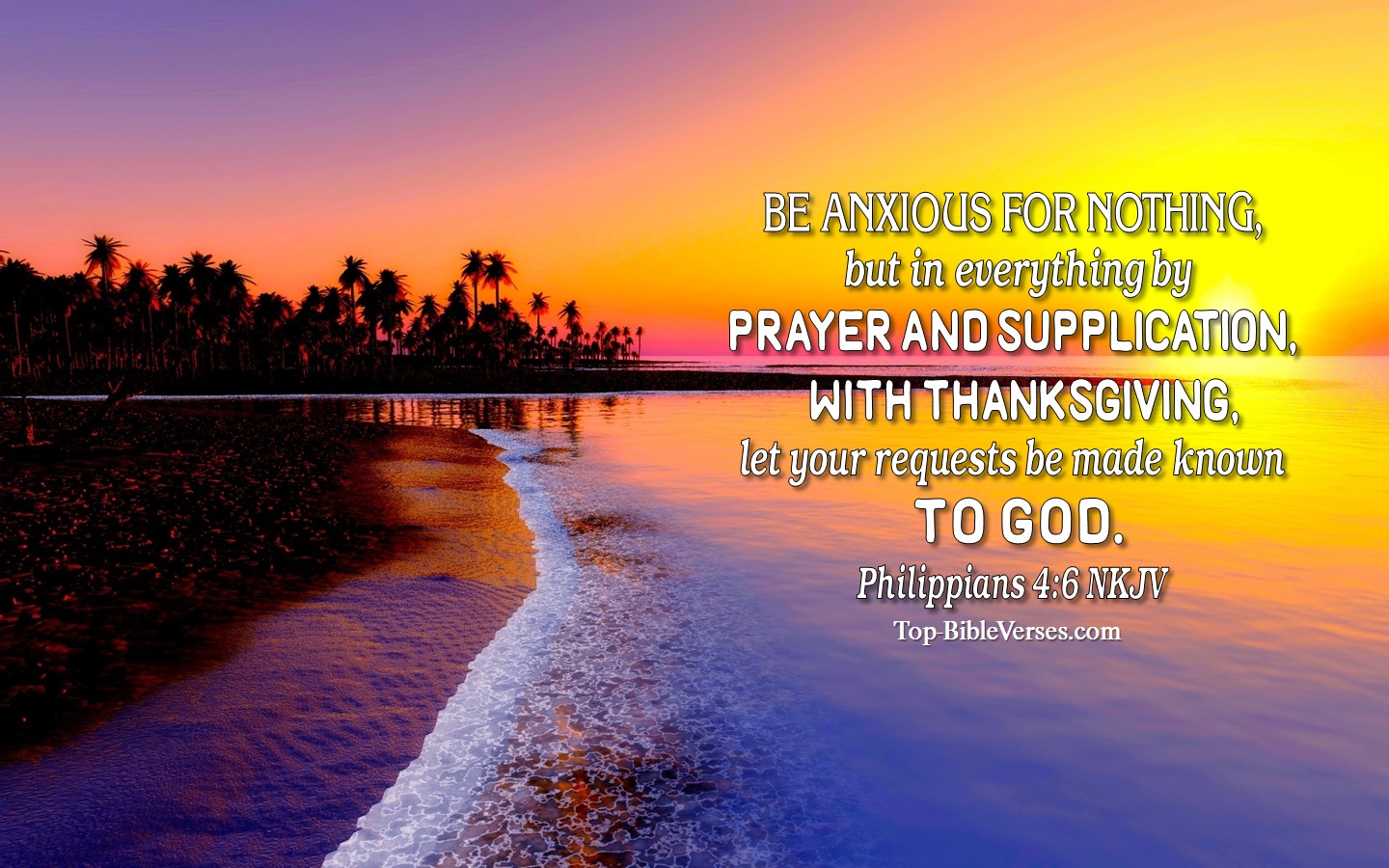 Philippians 4:6 NKJV Christian Bible Verse Desktop Wallpaper. Top-BibleVerses.com