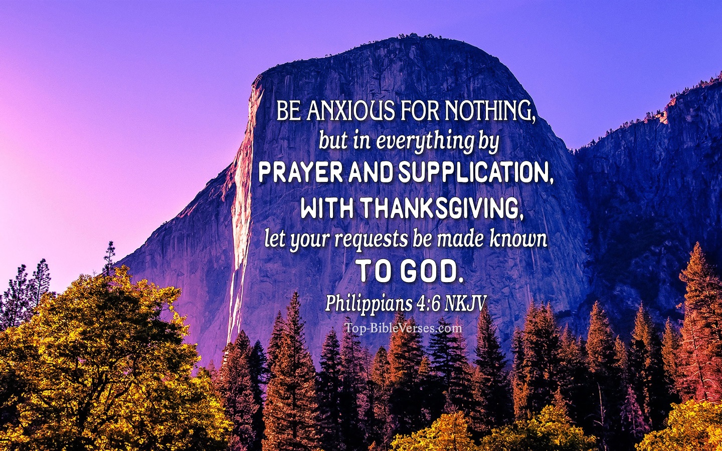 Philippians 4:6 NKJV Christian Bible Verse Desktop Wallpaper. Top-BibleVerses.com