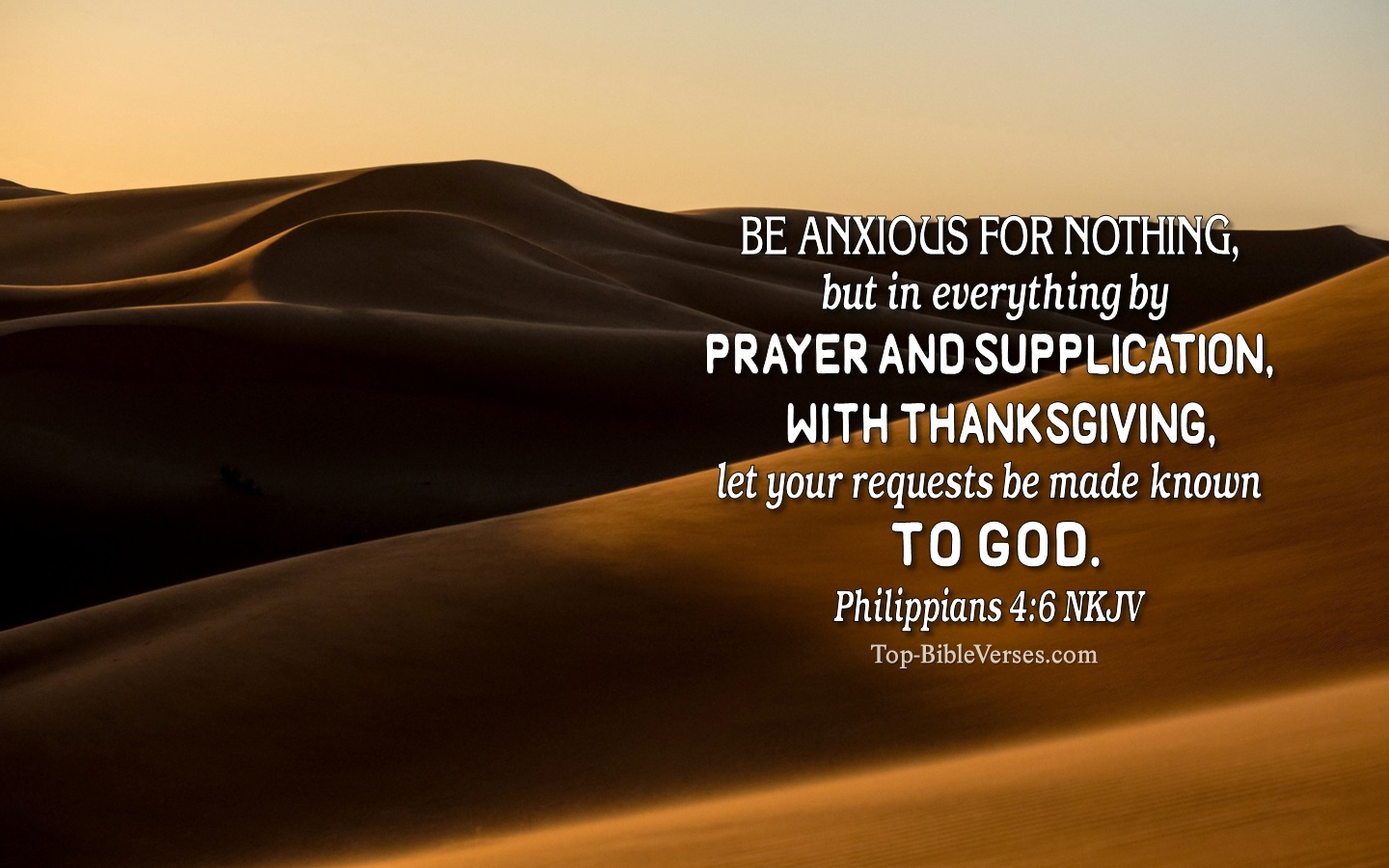 Philippians 4:6 NKJV Christian Bible Verse Desktop Wallpaper. Top-BibleVerses.com