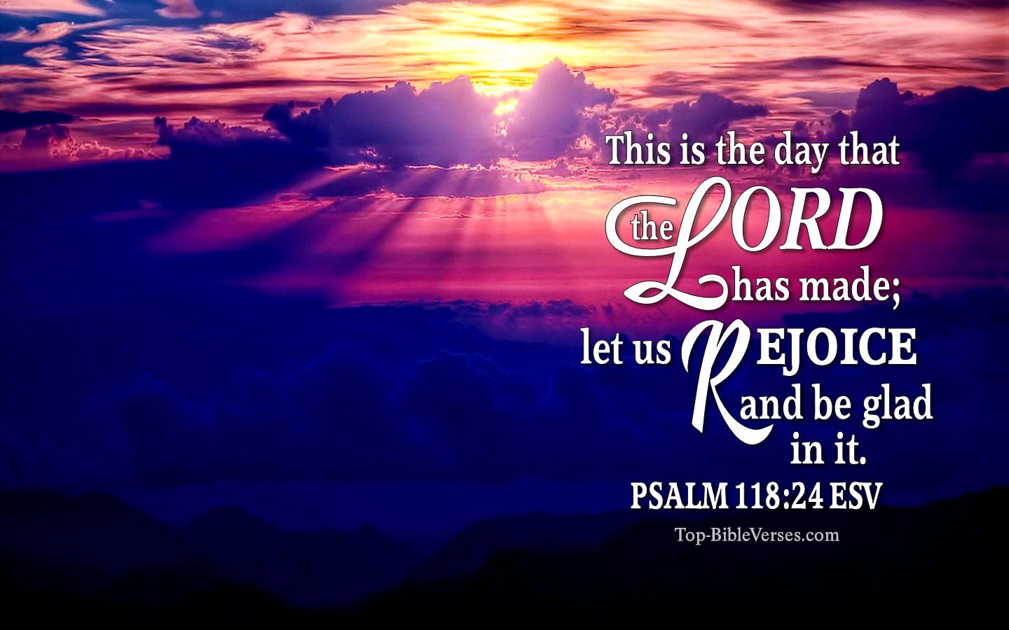 Psalm 118:24 ESV Christian Bible Verse Desktop Wallpaper. Top-BibleVerses.com