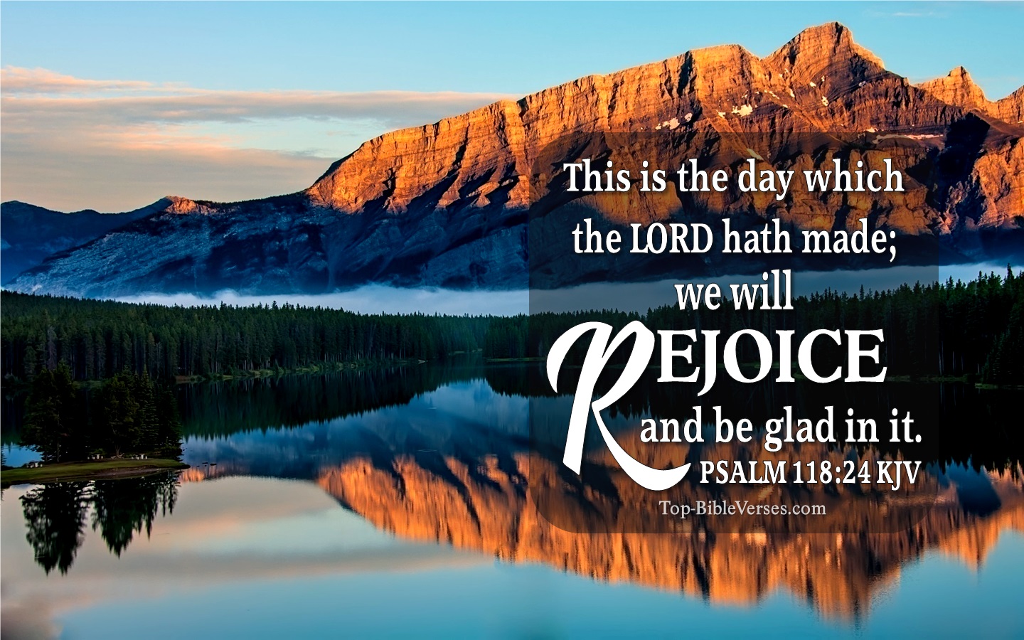 Psalm 118:24 KJV Christian Bible Verse Desktop Wallpaper. Top-BibleVerses.com